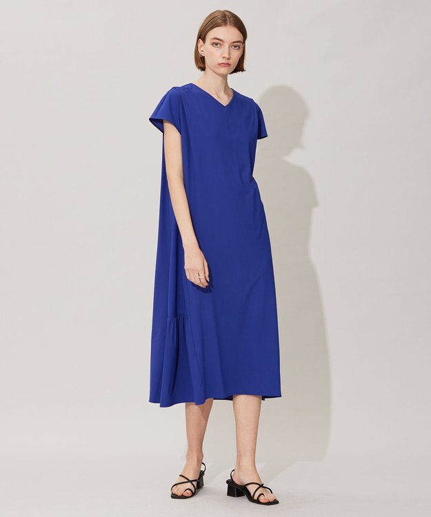 ICB 【接触冷感・UVカット・速乾・洗える】マットスキューバ ワンピース ロイヤルブルー系