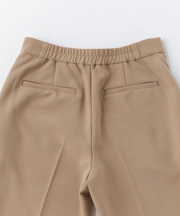 UNFILO イージーケア  テーパードパンツ キャメル