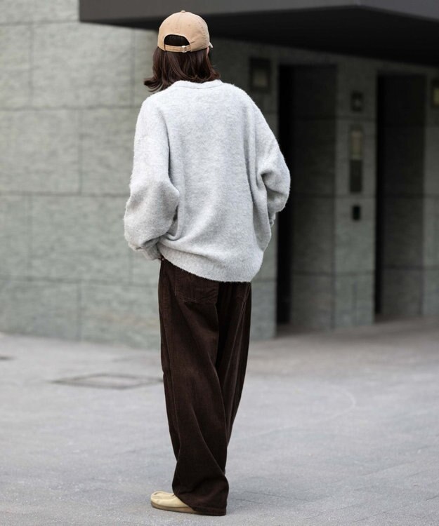 WEGO イージー3Dバレルレッグコーデュロイパンツ ブラックその他