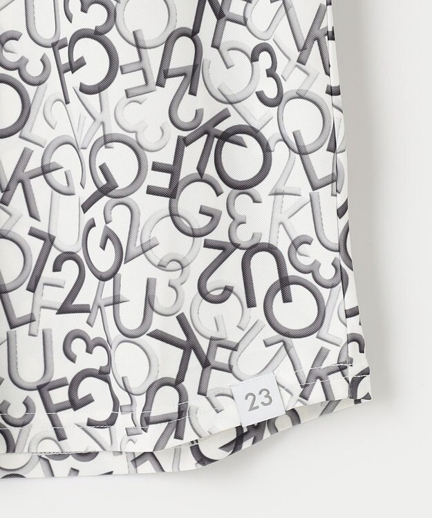 23区GOLF 【WOMEN】【吸水速乾・UVケア】ＭＯＶＥロゴ カノコ 半袖シャツ ブラック系5