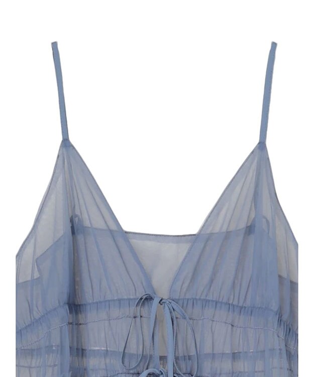 Green Parks ・ＥＬＥＮＣＡＲＥ　ＤＵＥ　２ｗａｙチュールキャミワンピ Blue