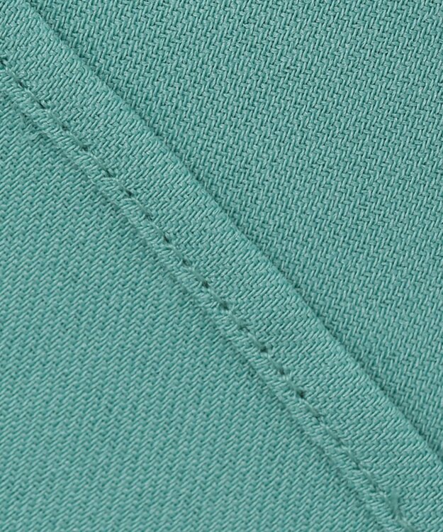 ANY 【洗える】デザインスリーブとろみ ブラウス ターコイズ