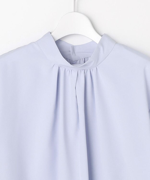 ANY SIS L 【2WAY】リボンギャザー ブラウス スカイブルー系