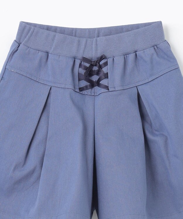 組曲 KIDS 【110-140㎝】レースアップ キュロット ダスティブルー系