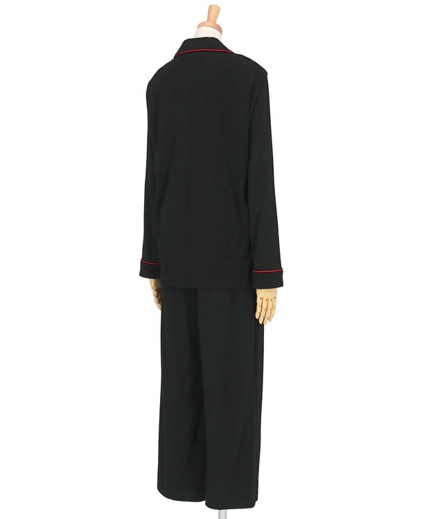 une nana cool 【綿混】コットンパイルパジャマMADEWITHLIBERTYFABRIC ブラック