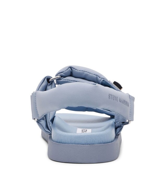 STEVE MADDEN MONAT ナイロンパデッドストラップフラットサンダル ブルー