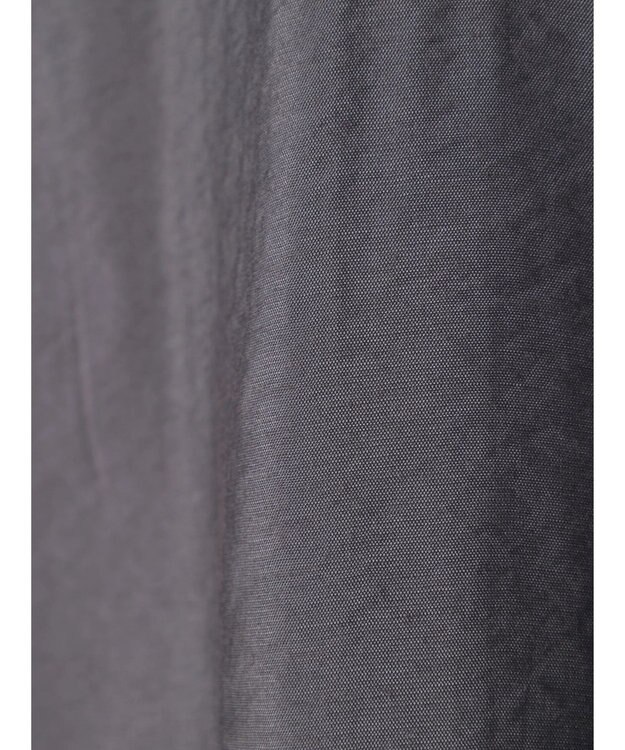 Green Parks バンドカラーシアーシャツ Charcoal Gray