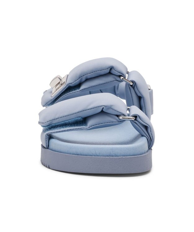 STEVE MADDEN MONAT ナイロンパデッドストラップフラットサンダル ブルー
