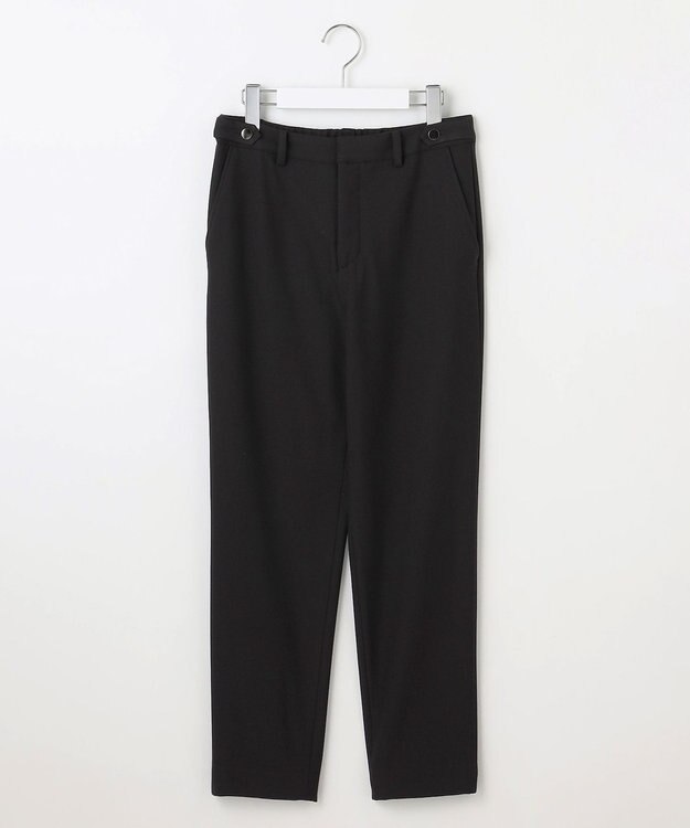 J.PRESS LADIES 【洗える】2way thermoサキソニー テーパード パンツ ブラック系