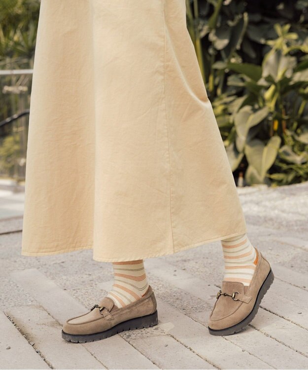 INTER-CHAUSSURES 【BUSSOLA】撥水ホースビットローファー オークスウェード