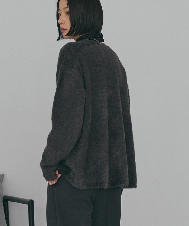 AMERICAN HOLIC Ｖネックフェアリーニットプルオーバー Charcoal Gray