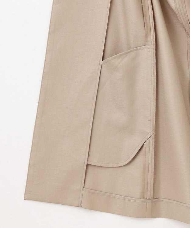 J.PRESS LADIES L 【セットアップ対応・洗える・UVケア・速乾】 OXIJEWELストレッチ ジレ ベージュ系