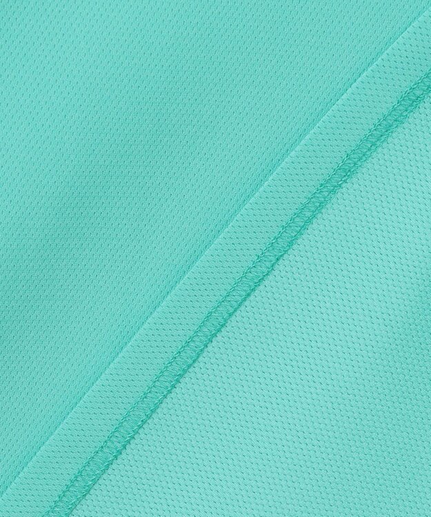 23区GOLF 【23Fondation/MEN】ストレッチメッシュ モック スカイブルー系