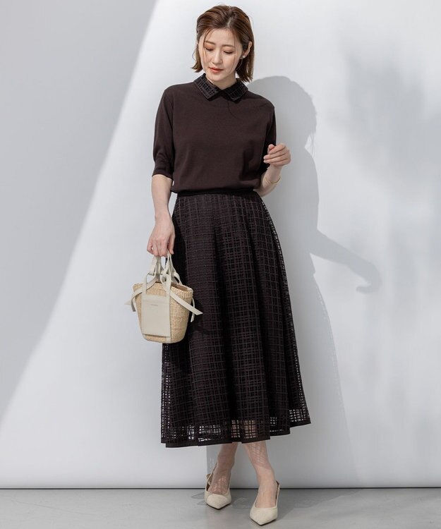 23区 VIOLAd'ORO アバカ 2WAY ミニ ショルダーバッグ ホワイト系