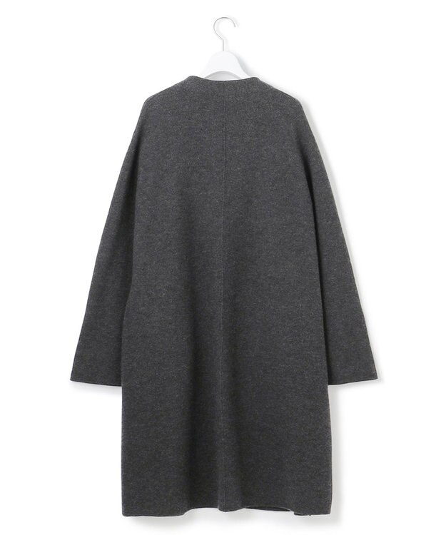 ICB L ミルドウール ロングカーディガン チャコール系
