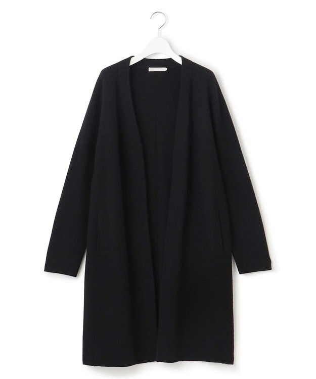 ICB L ミルドウール ロングカーディガン ブラック系