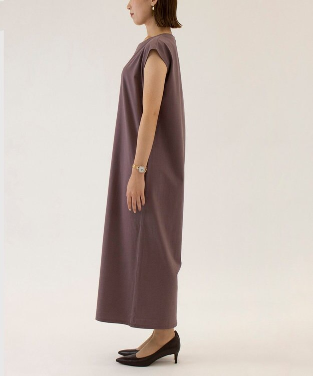 KASHIYAMA ハイゲージジャージーワンピース モーブ