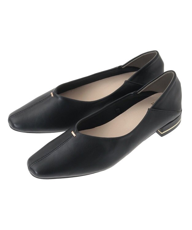 Green Parks ・ｍｉｎｉａ　センターシーム金具付パンプス Black