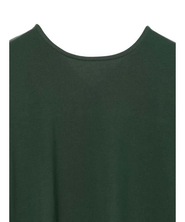 Green Parks ミニ裏毛バックカシュクール半袖チュニック Green