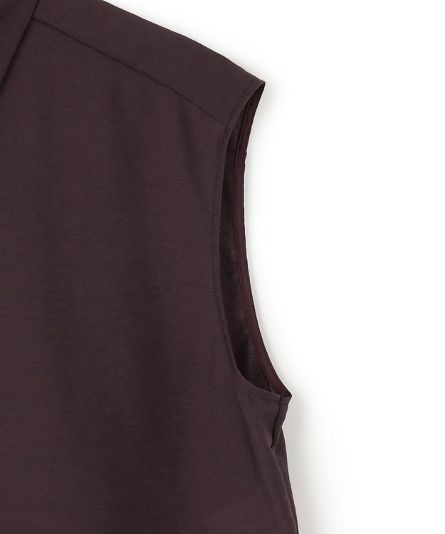 BEIGE， 【洗える】SERBES / ノースリーブブラウス Bordeaux×Cream