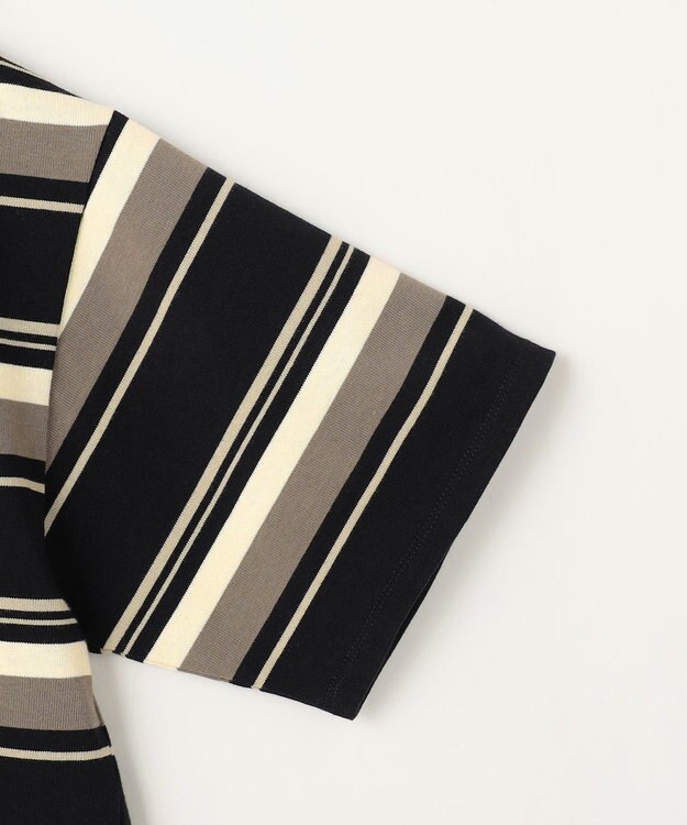 ANY 【POLO BCS別注】マルチカラー短丈ポロシャツ ブラックボーダー