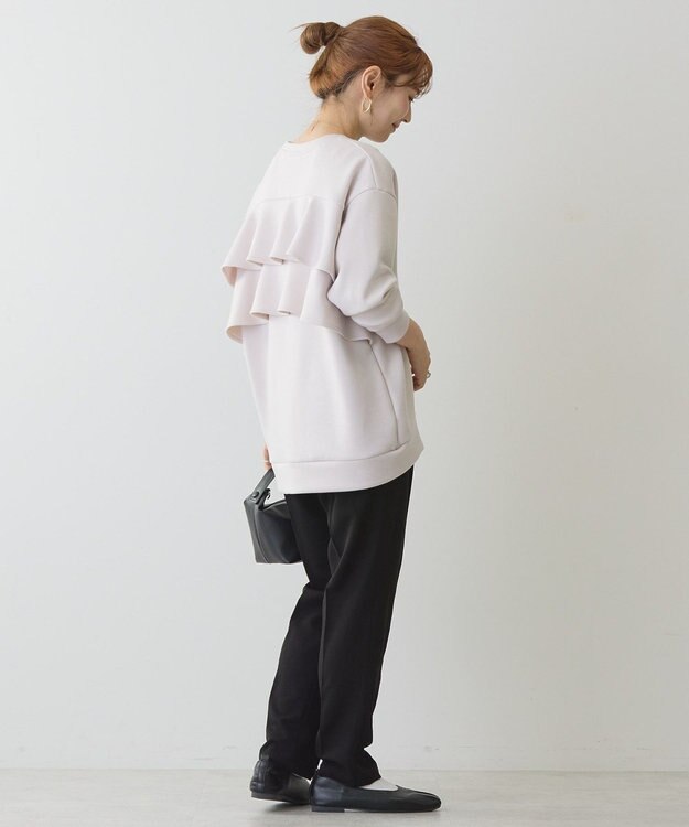 AMERICAN HOLIC 【WEB限定】バックフリルポンチプルオーバー Gray Beige