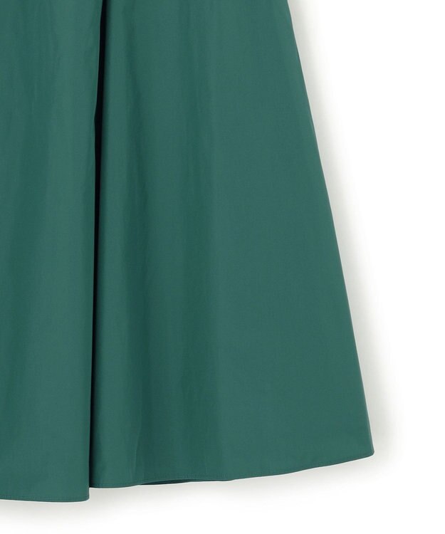 23区 【洗える】ルミエールタフタ フレアスカート ダークグリーン系