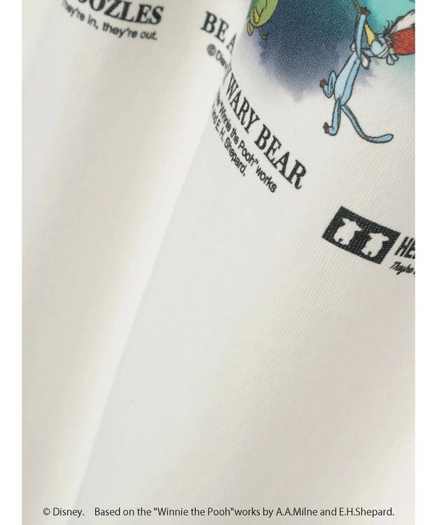 Green Parks Ｗｉｎｎｉｅ　ｔｈｅ　Ｐｏｏｈ／ラメプリント半袖ＴＥＥ Off White