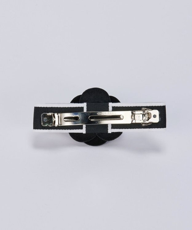 Tiaclasse 【安田美沙子さん着用・選べる2TYPE】ローズモチーフバレッタ ブラック×ブラック