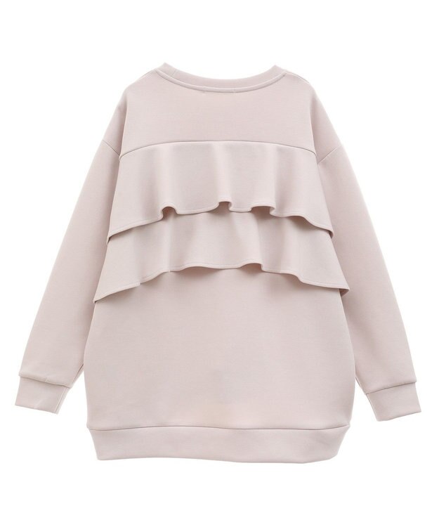 AMERICAN HOLIC 【WEB限定】バックフリルポンチプルオーバー Gray Beige