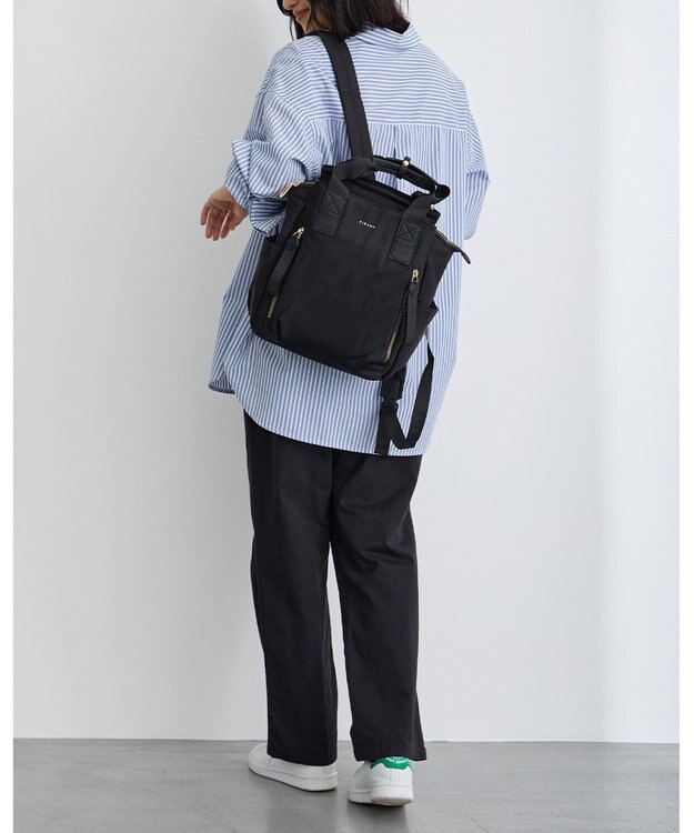 MioFIRANO はっ水軽量ナイロン2WAYリュック　FIRANO フィラノ BLACK