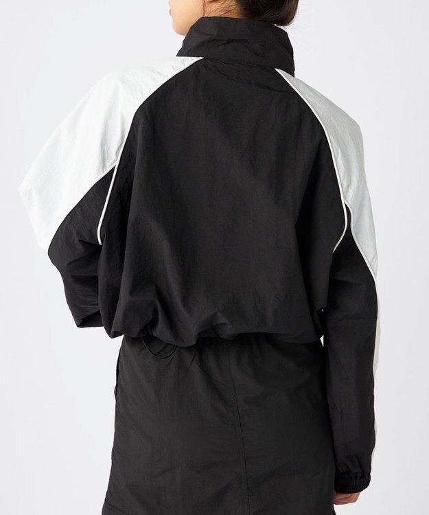 OP／FILA 【Kappa】ショート丈 ナイロントラックジャケット ブラック