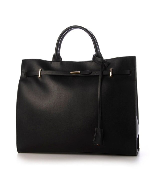 UNBILLION 【テレビ ドラマ着用アイテム】カシュカシュ cachecache / 棒ヒネリベルト2wayA4トートバッグ ブラック