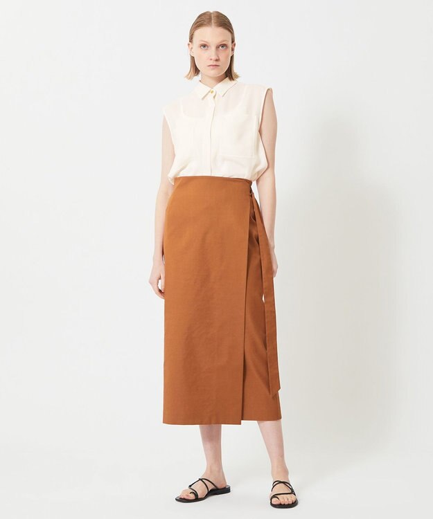 BEIGE， 【S-size】IVY / ラップスカート Ocre