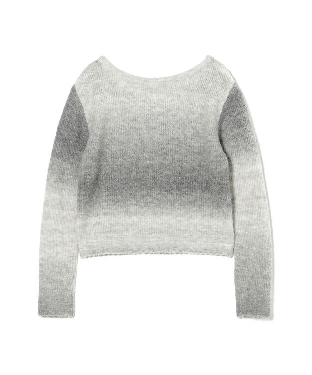 Chacott ニットトップ グレーグラデーション