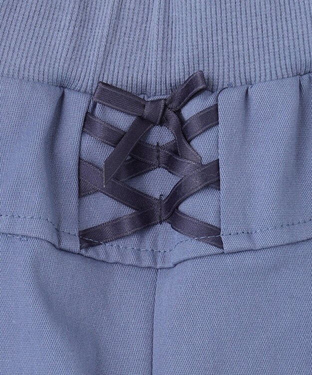 組曲 KIDS 【110-140㎝】レースアップ キュロット ダスティブルー系