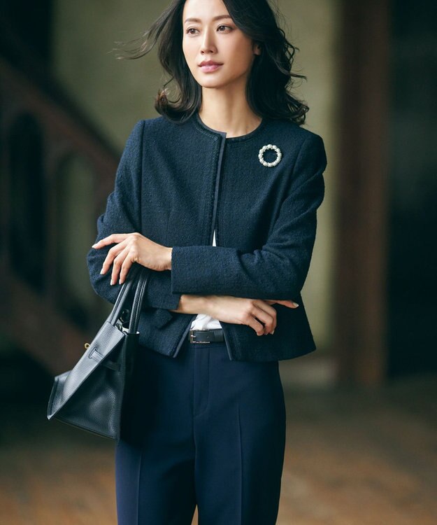 23区 【VIOLAd'ORO】イタリアンWフェイスレザー トートバッグ ブラック系