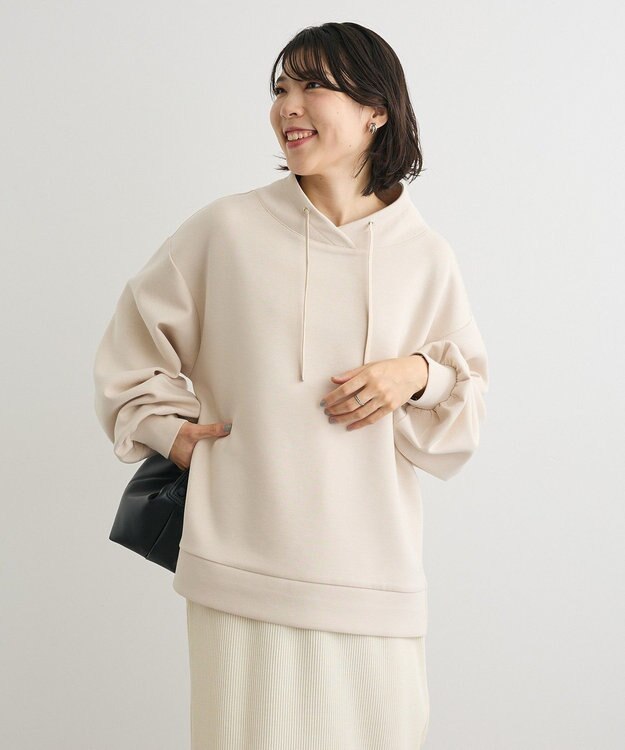 Green Parks ダンボール抜け衿プルオーバー Light Beige