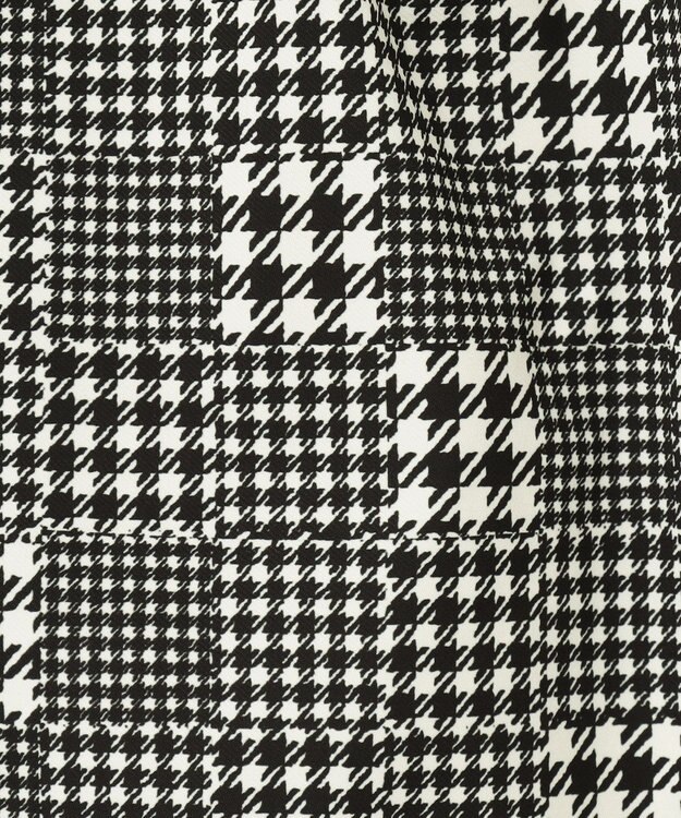 23区GOLF クラシカルで上品！【WOMEN】【ストレッチ・撥水】チェック柄 台形スカート ブラック系3