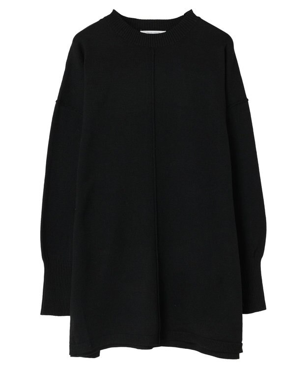 Green Parks もちやわ　ニットチュニック Black