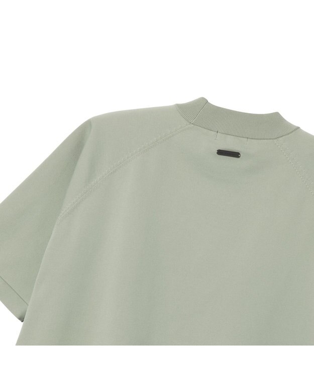 ZERO HALLIBURTON メタルロゴモックネックニットTシャツ ZHG-M6S9b 85196 ライトグリーン