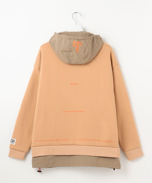 PW CIRCULUS 【MEN】裏毛ジップアップフーディ ベージュ系