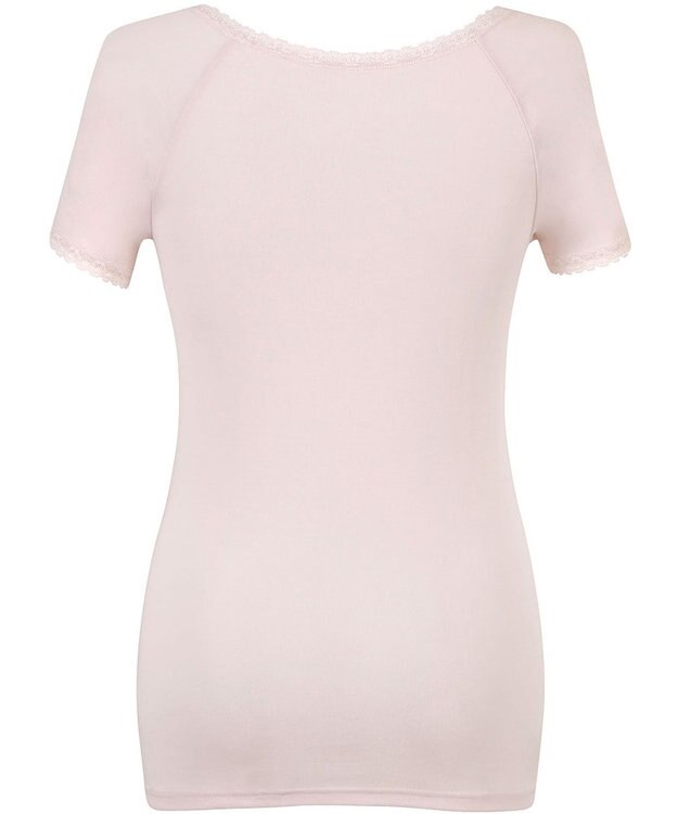 Wing インナー　【綿100％ シャリ感タイプ】　身生地部綿100％　ひんやりタッチ　３分袖　ウイング／ワコール　EL6361 ピンク