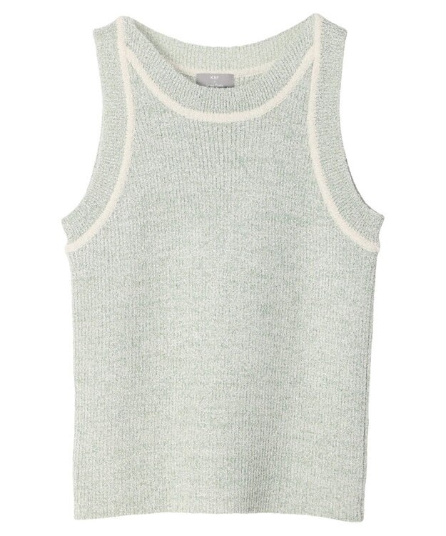 Green Parks ＫＢＦ　配色ニットタンク Green