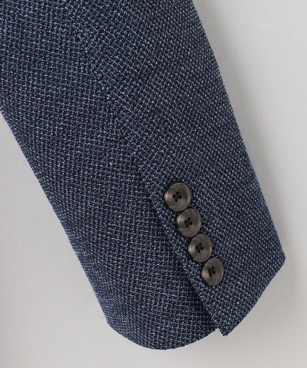 GOTAIRIKU 【カーディガンジャケット】ブリスターバーズアイ ニットジャケット ダルブルー系8