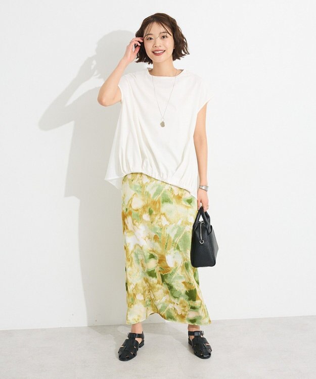 CRAFT STANDARD BOUTIQUE バックフレアバルーンカットソー White
