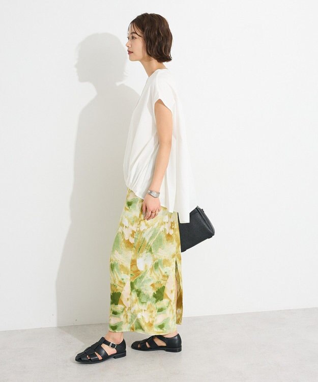 CRAFT STANDARD BOUTIQUE バックフレアバルーンカットソー White