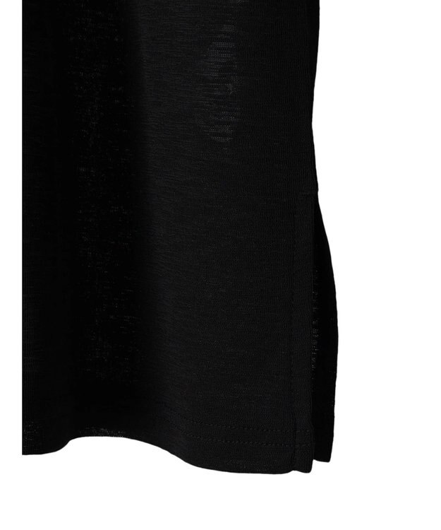 Green Parks 袖チュールドッキングシアープルオーバー Black