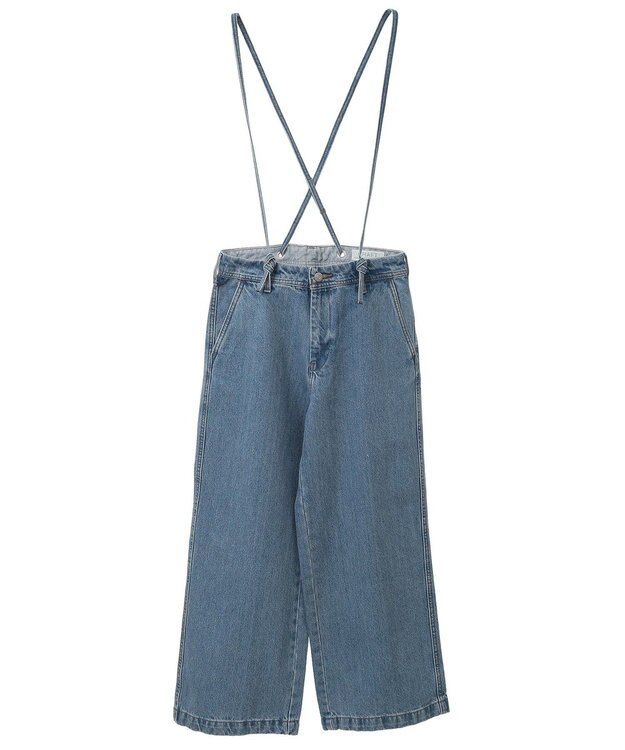 CRAFT STANDARD BOUTIQUE 2WAYサロペットデニムパンツ Light Indigo