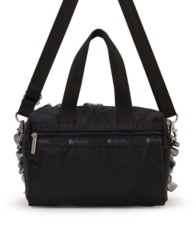 LeSportsac RUFFLE EVERYDAY SM SATCHEL/ブラックレースラッフル ブラックレースラッフル